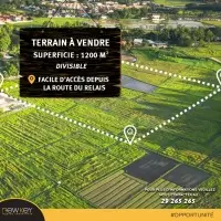Terrain de 1200 m² facile d'accès depuis la route du Relais - 1