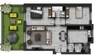 Appartement S2 avec jardin à La Nouvelle Soukra - 1