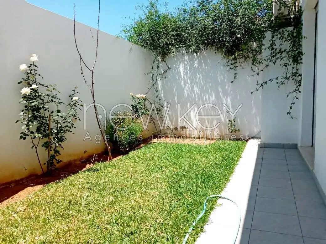 S+2 Meublé avec jardin