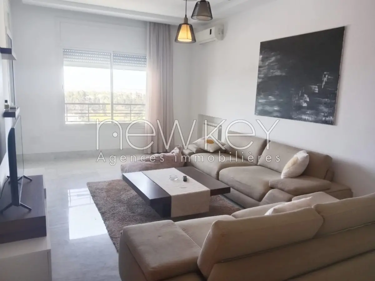 Un Appartement S+1 Meublé à louer à La Soukra