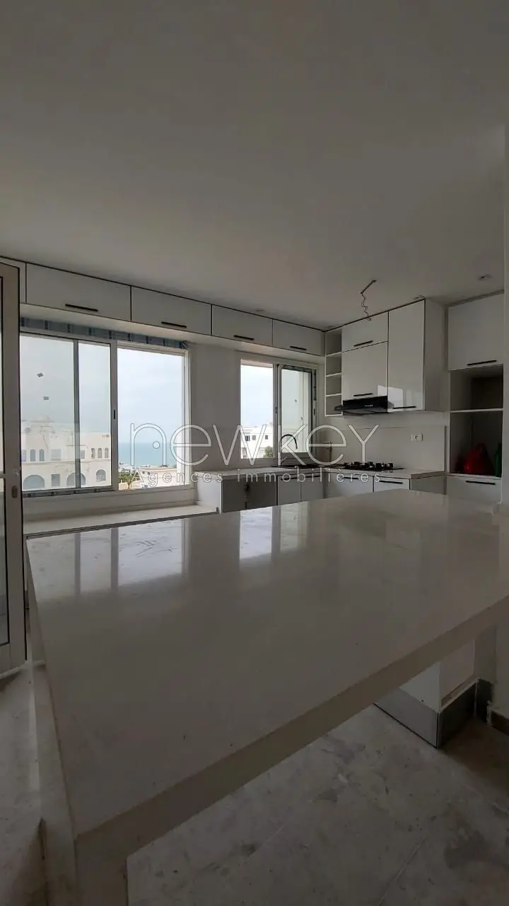 Appartement s+2 neuf avec vue mer