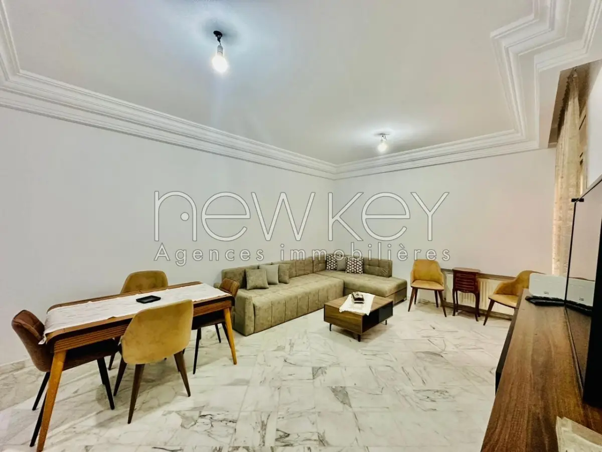 Un Appartement S+2 Meublé à louer à Ain Zaghouan Nord
