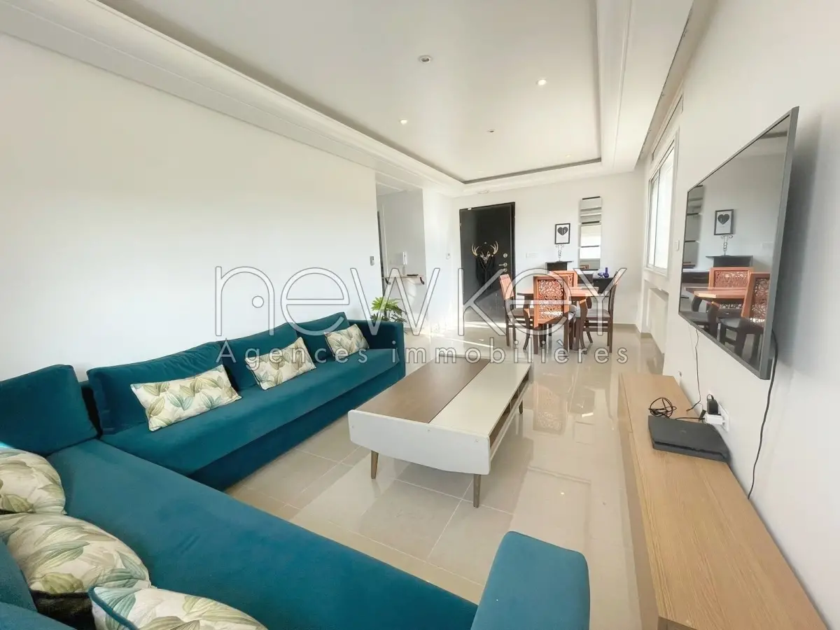 Appartement S1 meublé avec vue dégagée à louer aux jardins de Carthage