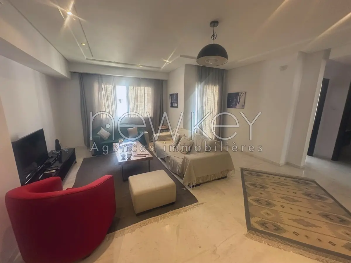 Appartement S2 meublé à louer aux jardins de Carthage