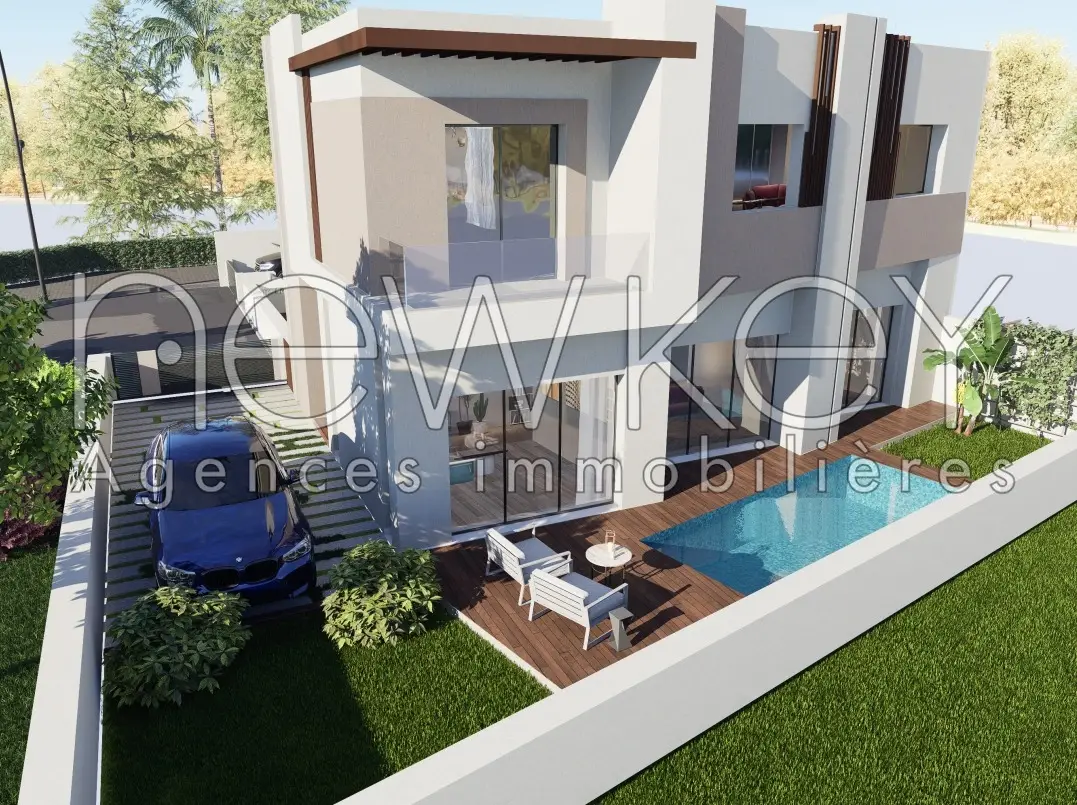 Une Villa Neuve en cours de finition à La Soukra