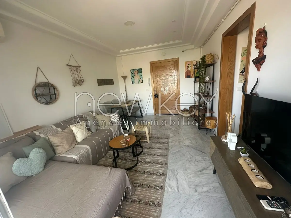 Coquet Appartement S1 meublé à louer aux Jardins de Carthage