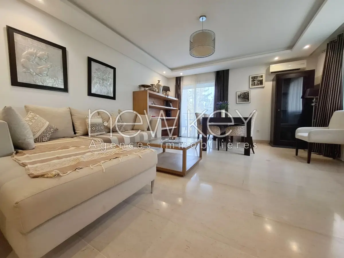 Un Appartement S+2 Meublé à La Soukra