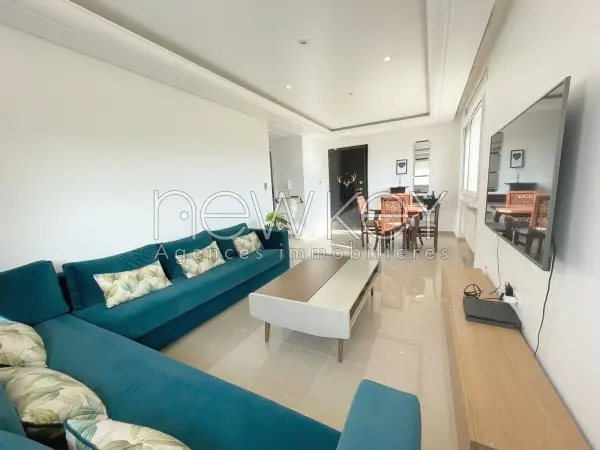 Appartement S1 meublé avec vue dégagée à louer aux jardins de Carthage