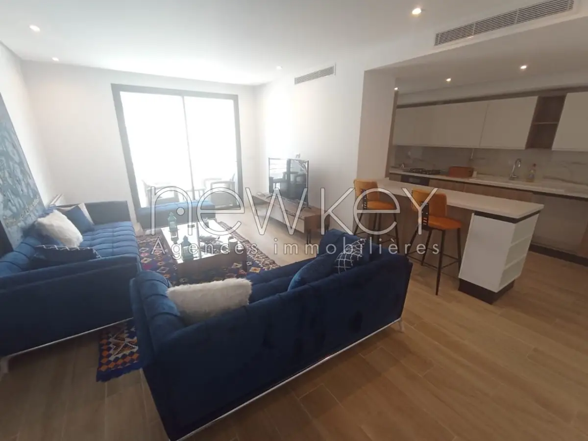 Un Appartement meublé S+1 à louer  à Ain Zaghouan Nord