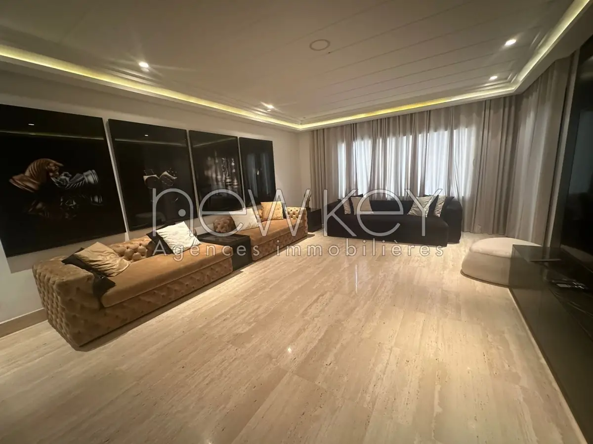 Luxueux Appartement S3 meublé à louer aux Jardins de Carthage