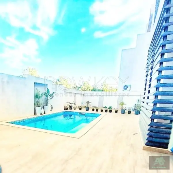 Appartement S3 avec piscine à La Soukra