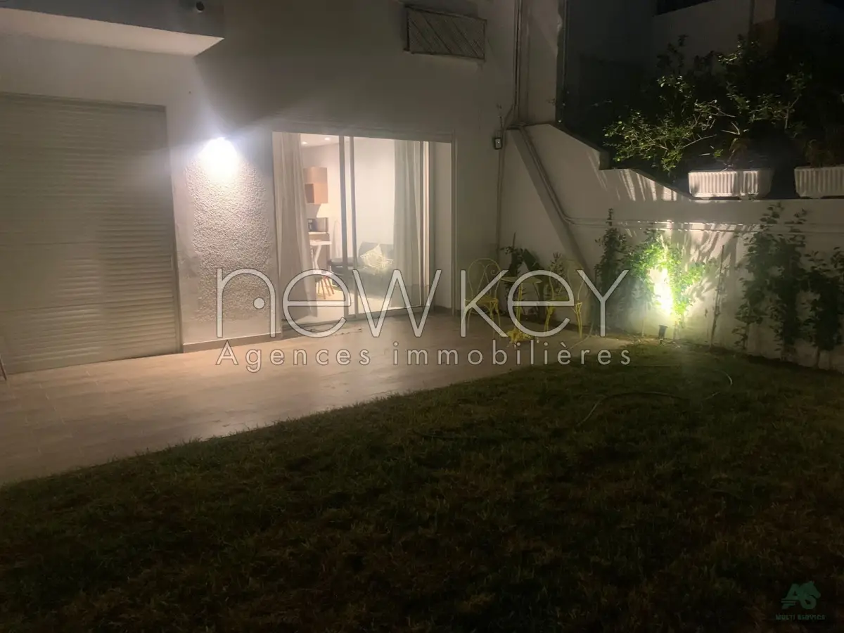 Bel appartement S+1 meublé à Gammarth