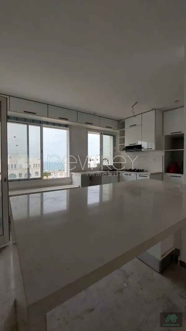 Appartement s+2 neuf avec vue mer