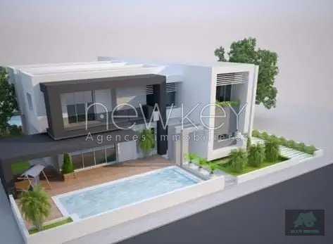 Une Villa inachevée S+4 à vendre à La Soukra