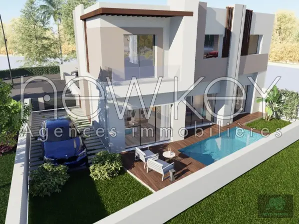 Une Villa Neuve en cours de finition à La Soukra