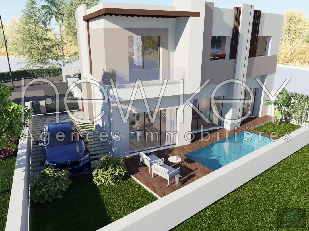 Une Villa Neuve en cours de finition à La Soukra