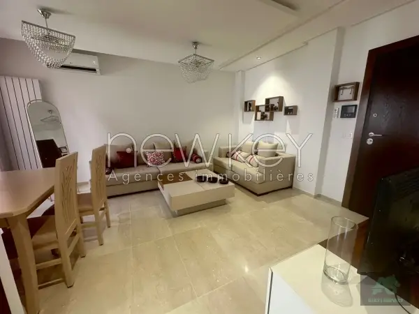 Coquet Appartement S2 Meublé à louer aux Jardins de Carthage