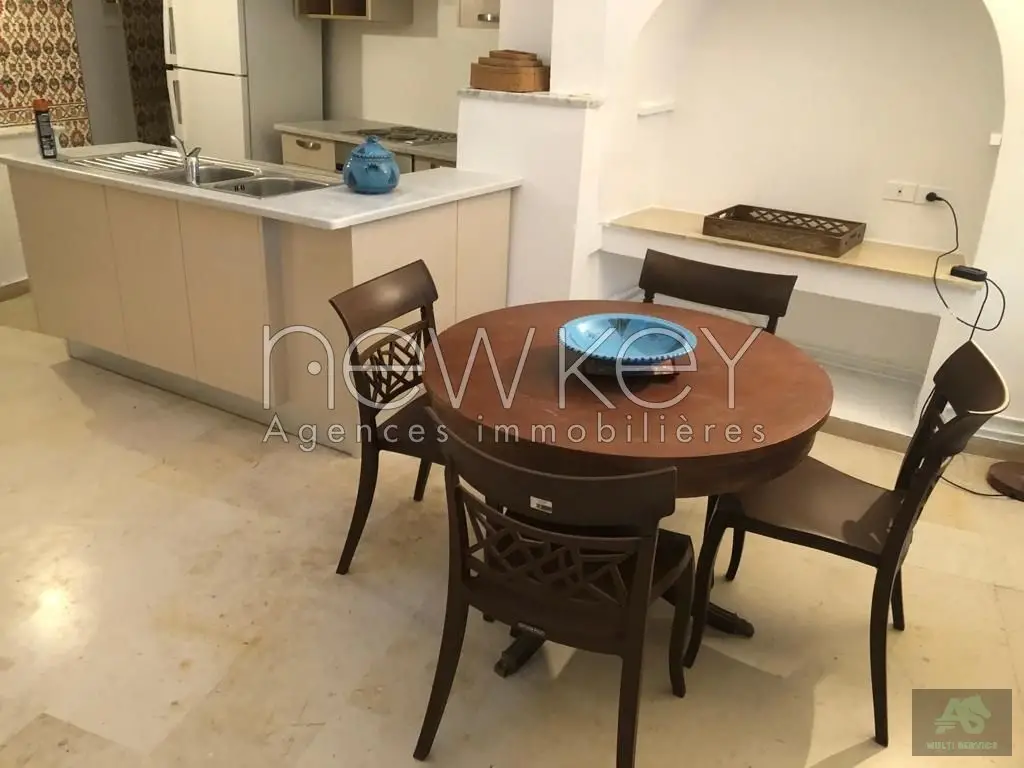 Bel appartement S+2 meublé à SidiBousaid