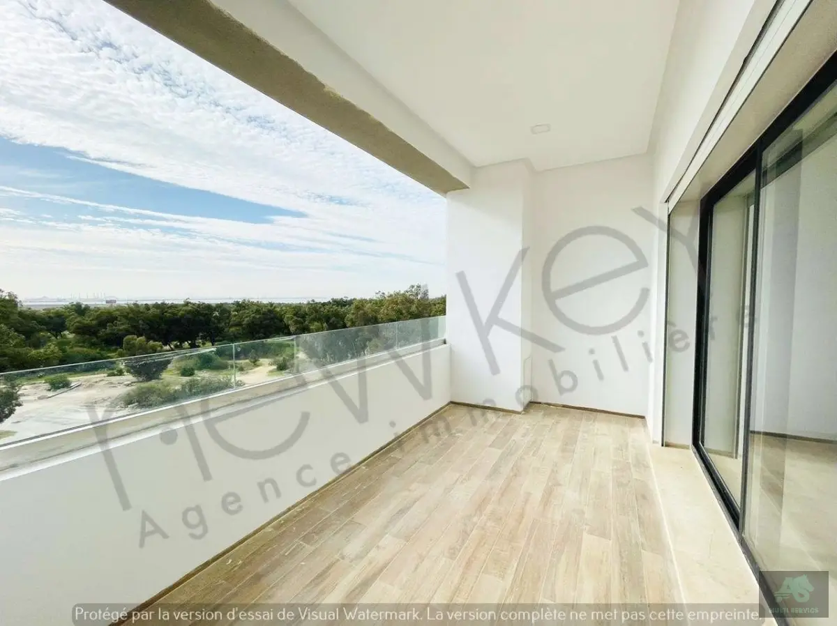 Appartement S3 avec vue dégagée à louer aux Jardins de Carthage