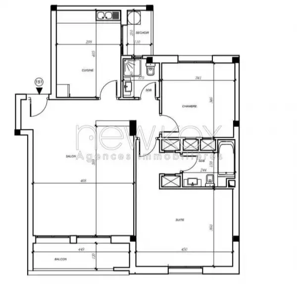 Bel Appartement S+2 à vendre à La Nouvelle Soukra - 1