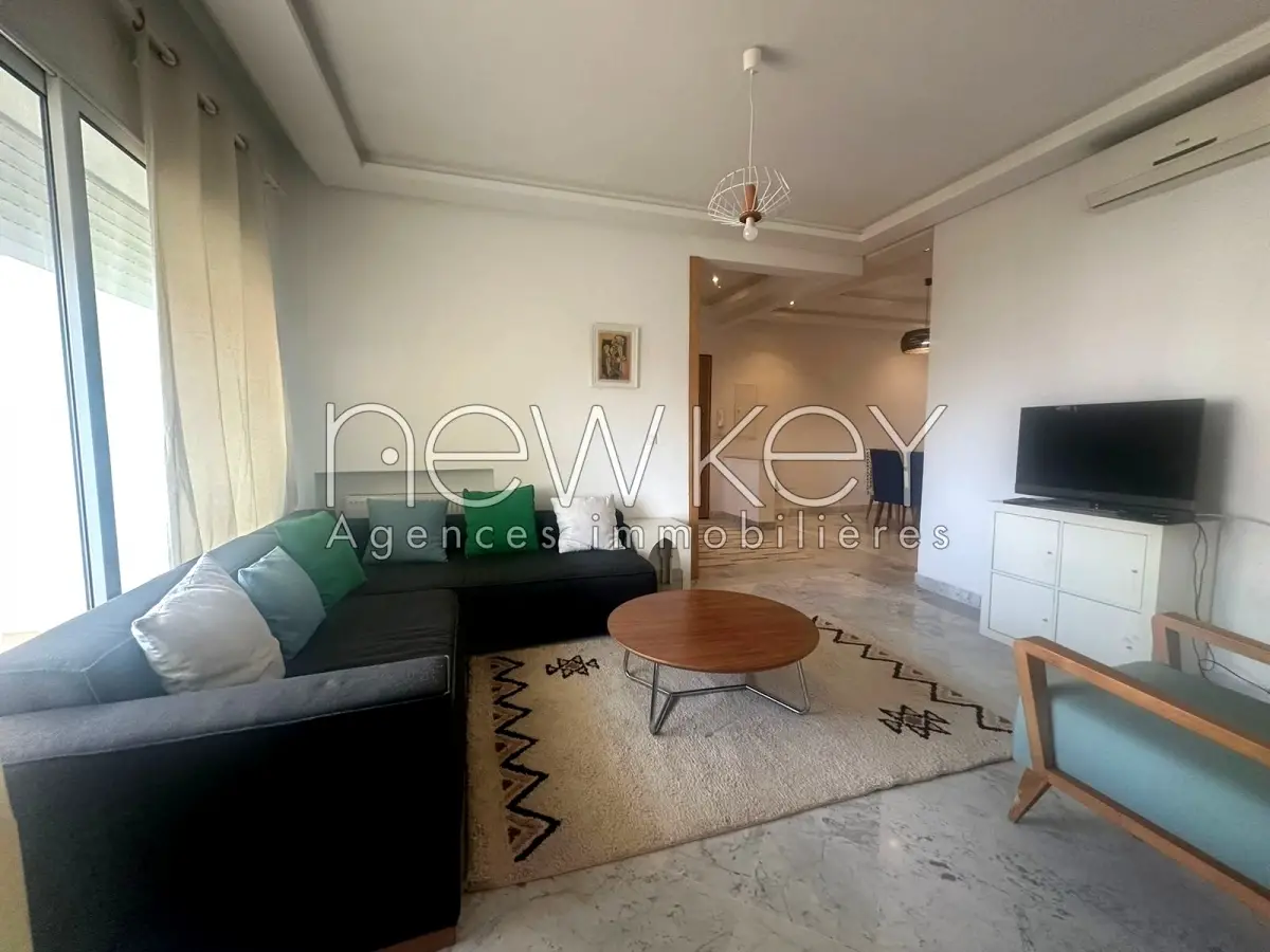 Appartement S2 Meublé à louer aux Jardins de Carthage