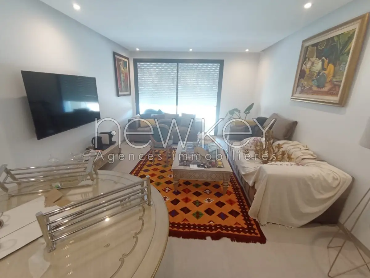 Un Appartement meublé S+2 à louer  à Ain Zaghouan Nord