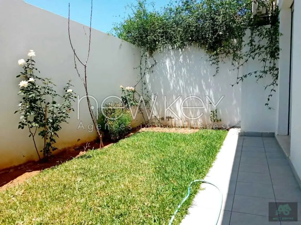 S+2 Meublé avec jardin