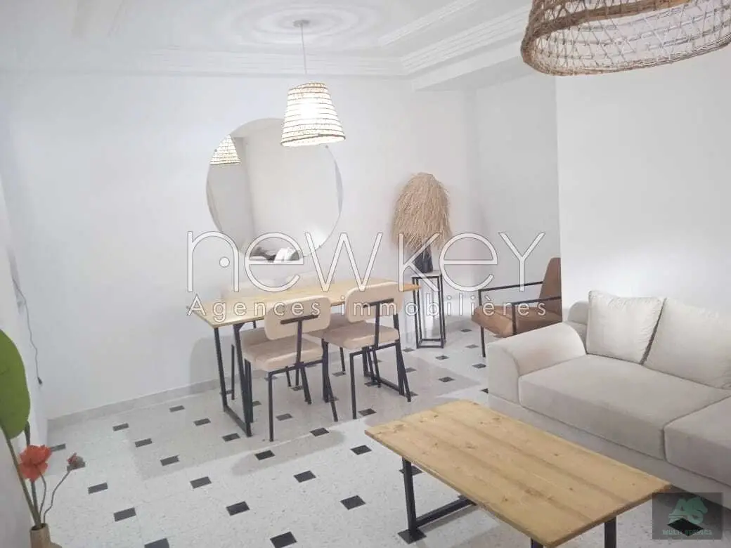 Un Appartement S+1 Meublé à louer à Ain Zaghouan Nord