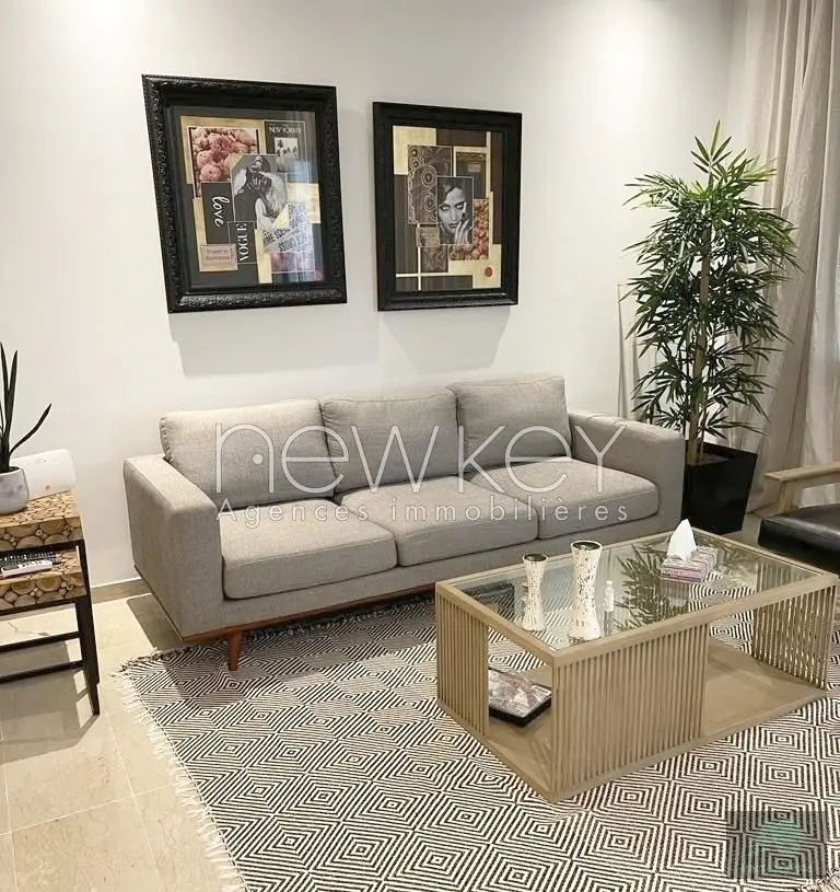 Un Appartement S+1 bien meublé à louer à Ain Zaghouan Nord