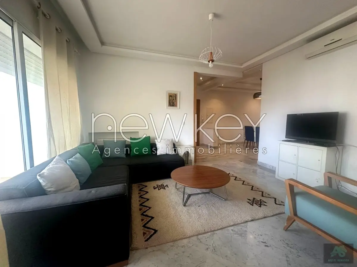Appartement S2 Meublé à louer aux Jardins de Carthage