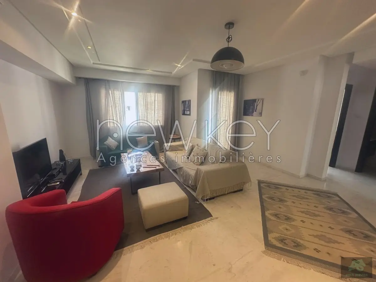 Appartement S2 meublé à louer aux jardins de Carthage