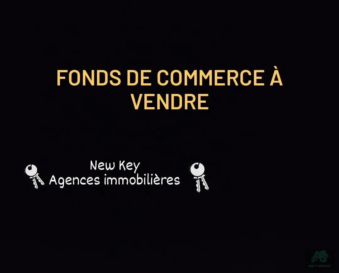 Fonds De Commerce À Vendre Sur L'artère Principale De La Soukra